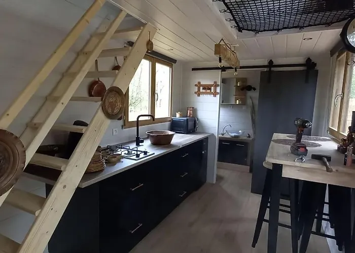 Mini Maison Tiny House Et Son Bain Nordique Figeac